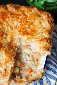 Creamy Chicken Pot Pie With Puff Pastry And Vegetables Comfort Food Bliss Comfortfood Pie Chi Puff And Pie Creamy Chicken Pot Pie Chicken Pot Pie Recipes