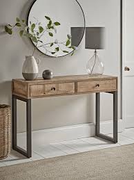 Loft Storage Console Hallway Table Decor Oak Console Table Hall Decor