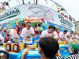 This year, he was gunning for his 14th mustard belt and hoping to break his own record of 75 hot dogs in 10 minutes. Discover 12 Interesting Facts On Nathan S Hot Dog Eating Contest