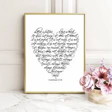 Traditional valentines gifts presented in untraditional ways. Love Is Patient Quotes Canvas Art Prints Poster Romantic Valentine S Gift Wall Art Painting Picture Bedroom Home Wall Decor Painting Calligraphy Aliexpress
