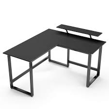 The large desk top surface provides plenty of room for your monitor or laptop, as well as. L Shaped Desk Corner Computer Desk Pc Gaming Table Workstation Wood L Desk For Home Office 55 X 51 Black Amazon In Home Kitchen