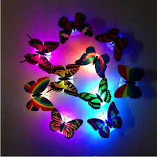 Butterfly paper craft ideas for home decoration / for kids easy simple steps. Colorful Changing Butterfly Led Night Light Lamp Home Room Party Desk Wall Decor Decorations Home Decor 7 30 In Wall Stickers From Home Garden On Aliexpress