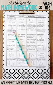 6th Grade Math Spiral Review 6th Grade Math Review Homework Quiz Bundle Sixth Grade Math Math Homework Math Review