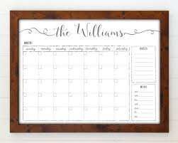 Custom Whiteboard Calendar Dry Erase Farmhouse Calendar Menu Etsy Whiteboard Calendar Custom Whiteboard Dry Erase Calendar