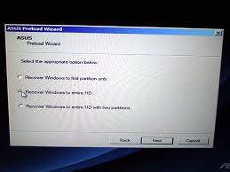 I think it's kind of like performing a factory reset on my. How To Use Asus Recovery Key To Restore System When It Fails