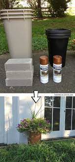29 Cool Spray Paint Ideas That Will Save You A Ton Of Money Large Outdoor Planters Diy Spray Paint Outdoor Planters