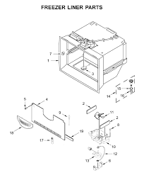 bottom mount refrigerator parts