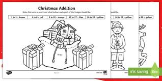 There are over a hundred carefully differentiated levels linked to objectives from the new maths curriculum. Christmas Maths Colouring Maths Colour By Number Activity