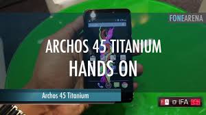 Archos 45 Titanium Hands On - YouTube
