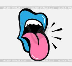 New users enjoy 60% off. Pop Art Speaking Red Lips Tongue Sticking Out Vector Image