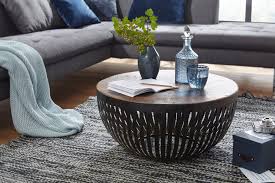 Der tisch ist ganz große klasse. Wohnling Couchtisch Nisha 70x33x70 Cm Holz Metall Wohnzimmertisch Industrial