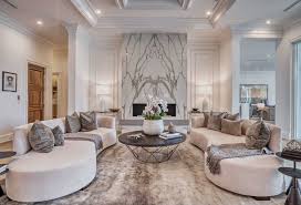 Upcale Luxury Beige Living Room Decor With Curved Sofas Modern Style Oval Sofa Beige Living Room Decor Elegant Living Room Furniture Beige Living Rooms