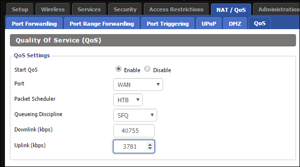 Router Quality of Service prioritization settings, AI generated