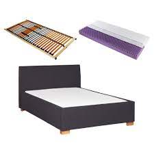 Kostenlose lieferung für viele artikel! Komplett Bett Sara 180x200 Anthrazit Inkl Lattenrost Matratze Danisches Bettenlager