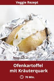 Ofenkartoffel Mit Krauterquark Rezept Rezepte Backkartoffel Rezept Ofenkartoffel