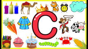 Letter C Things That Begins With Alphabet C Words Starts With C Objects Letters For Kids Letter C Primary Writing
