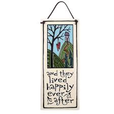 And they lived happily ever after quote. Ceramic Quote Plaque And They Lived Happily Ever After