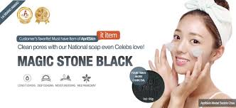 April skin magic stone soap original black health beauty. Magic Stone Soap Thailand Made In Korea Home Facebook