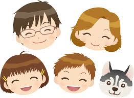 フリーイラスト] 幸せな家族の顔 | パブリックドメインQ：著作権フリー画像素材集