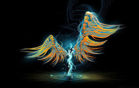 A collection of the top 70 cool black wallpapers and backgrounds available for download for free. Wallpaper Colors Abstract Wings Figure Angel Rendering Digital Art Cool Black Background Simple Background Images For Desktop Section Rendering Download