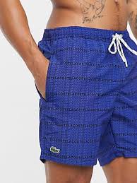 La mythique marque au crocodile lacoste débarque chez sarenza! Lacoste Homme Short De Bain Raye Bleu Shorts De Bain Maillots De Bain