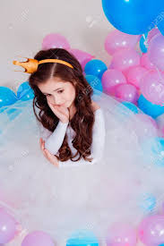 Designer meg braff shares her best wallpaper t. Kid Girl 8 9 Year Old Sitting Among Balloons In Room Over White Stock Photo Picture And Royalty Free Image Image 52943141