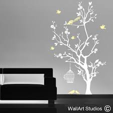 Tree Wall Art Stickers Art Gallery Roommates blue cherry blossom peel and stick wallpaper. tree wall art stickers art gallery