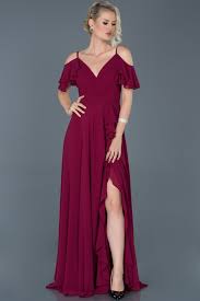 Murdum Uzun Bacak Dekolteli Sifon Mezuniyet Elbisesi Abu925 2020 Elbise Modelleri Elbise Moda Stilleri