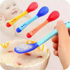 Promo khusus pengguna baru di aplikasi tokopedia! Set Sendok Makan Bayi Baby Safety Spoon Silikon Heat Sensing Sensor Panas Shopee Indonesia
