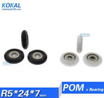 R0524-7] Free Shipping 10pcs 625zz bearing nylon roller ...
