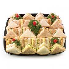 Mini sandwiches are a great snack not only for kids lunchboxes, but they are also perfect for brunch, party, baby shower or picnic. Party Finger Sandwiches Trays Sandwich And Wrap Platters Finger Sandwich Platte Baby Shower Food Menu Baby Shower Finger Foods Baby Shower Sandwiches