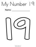 Hosted by ricardo levins morales art studio. Number 19 Coloring Pages Twisty Noodle