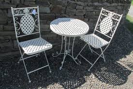 Fairy garden table, miniature table and chairs, fairy table and chairs, fairy dining, miniature bistro set, fairy furniture Cream Bistro Patio Set Table 2 Chairs Beau Design Stretton Oak Tubs