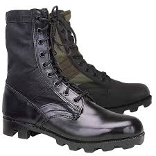 Olive Or Black G I Style Military Jungle Boots