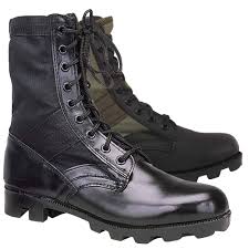 olive or black g i style military jungle boots