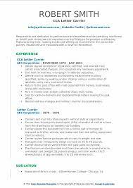 For ease of reference, included is a listing of the 2015 medicare the data set name contains the year followed by a carrier number. Letter Carrier Resume Samples Qwikresume
