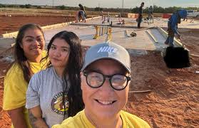 L-R) E.-G family, Amanda, Heaven-Lee Angel and Tammy, worked hard  fulfilling their 100 hours of sweat equity for Central Oklahoma Habitat's  New Home Construction program. The family will celebrate their new home