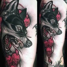 40 Neo Traditional Wolf Tattoo Ideas For Men Wild Designs Wolf Tattoo Traditional Neo Traditional Tattoo Traditional Wolf Tattoo