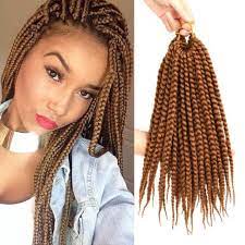 3x Twist Braid Hair Color 30 Box Braids 14 039 039 Crochet Synthetic Braiding Hair Brown Box Braids Braided Hairstyles Crochet Box Braids