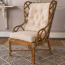 Rattan Wingback Chair Rattan Chair Bamboo Chair Wingback Chair