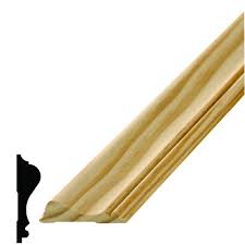 1760 millwork 3/4 x 2 x 7'6 unfinished pine chair rail moulding. Alexandria Moulding Wm 390 11 16 In X 2 5 8 In X 96 In Wood Pine Chair Rail Moulding 0w390 20096c The Home Depot