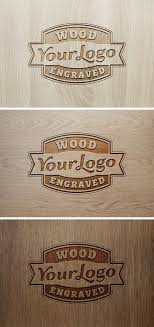 Here S The Frontal View Of The Very Popular Wood Engraved Logo Mock Up Just Replace The Placeholder Logo With Your Own I Wood Logo Design Logo Mockup Logo Psd
