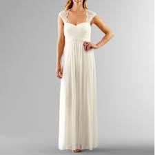Jcpenney Casual Wedding Dress White Lace Gown Lace Ball Gowns