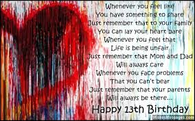 Happy 13th birthday for girls. 13th Birthday Wishes For Son Or Daughter Wishesmessages Com
