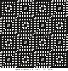 Black And White Squares Background Vector Geometric Seamless Pattern Black And White Abstract Graphic Background With Squares Grid Seamless Patterns Black And White Abstract Geometric