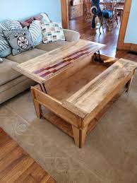 Use a miter saw to cut an 8 feet (2.4 m) board down to size. My First Coffee Table Build Beginnerwoodworking