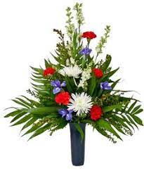 Patriotic artificial flower bouquet set of 6 silk floral memorial day flowers arrangement cemetery grave decor holiday roses red white and blue america fourth of july veterans day decorations 15 high. 49 Memorial Day Flower Arrangements Ideas Flower Arrangements Memorial Flowers Cemetery Flowers