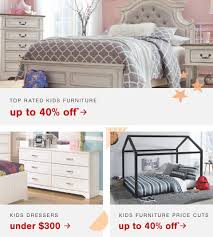 At fantastic, our kids' bedroom furniture sets are top quality and available in a number of creative and colourful designs, featuring all their favourite characters. Kids Ashley Furniture Homestore