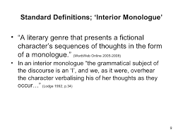 Brief History Of The Interior Monologue