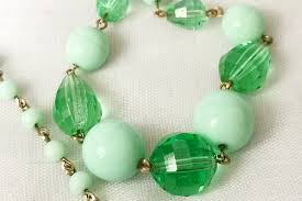 It's probably safe to handle normally, but faceting it might be another matter. Czech Green Uranium Vaseline Glass Necklace Kikulu Vintage Costume Jewellery And Handmade Jewellery